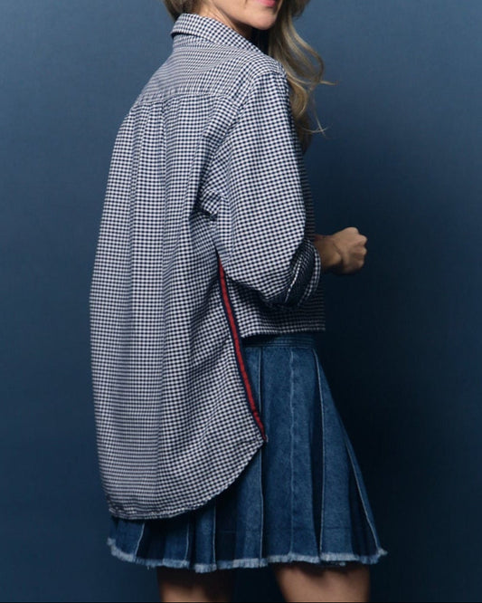 Blue and White Checkered Stormy