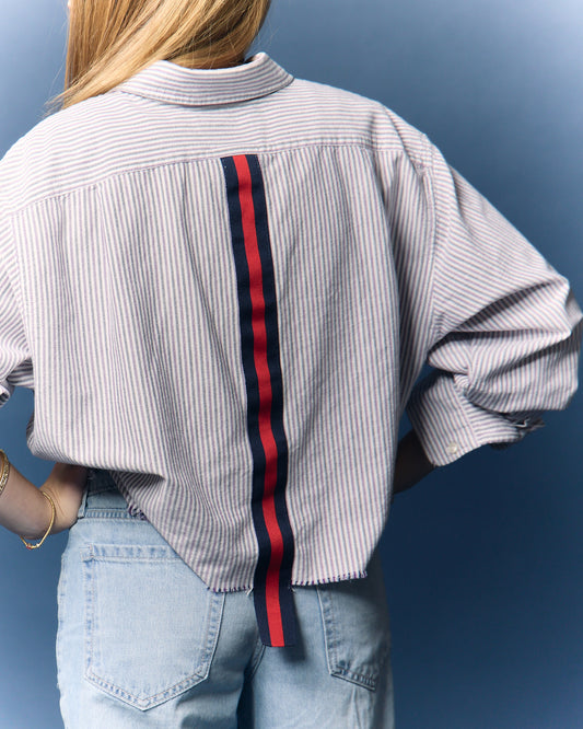 Purple and Navy Stripe Stella