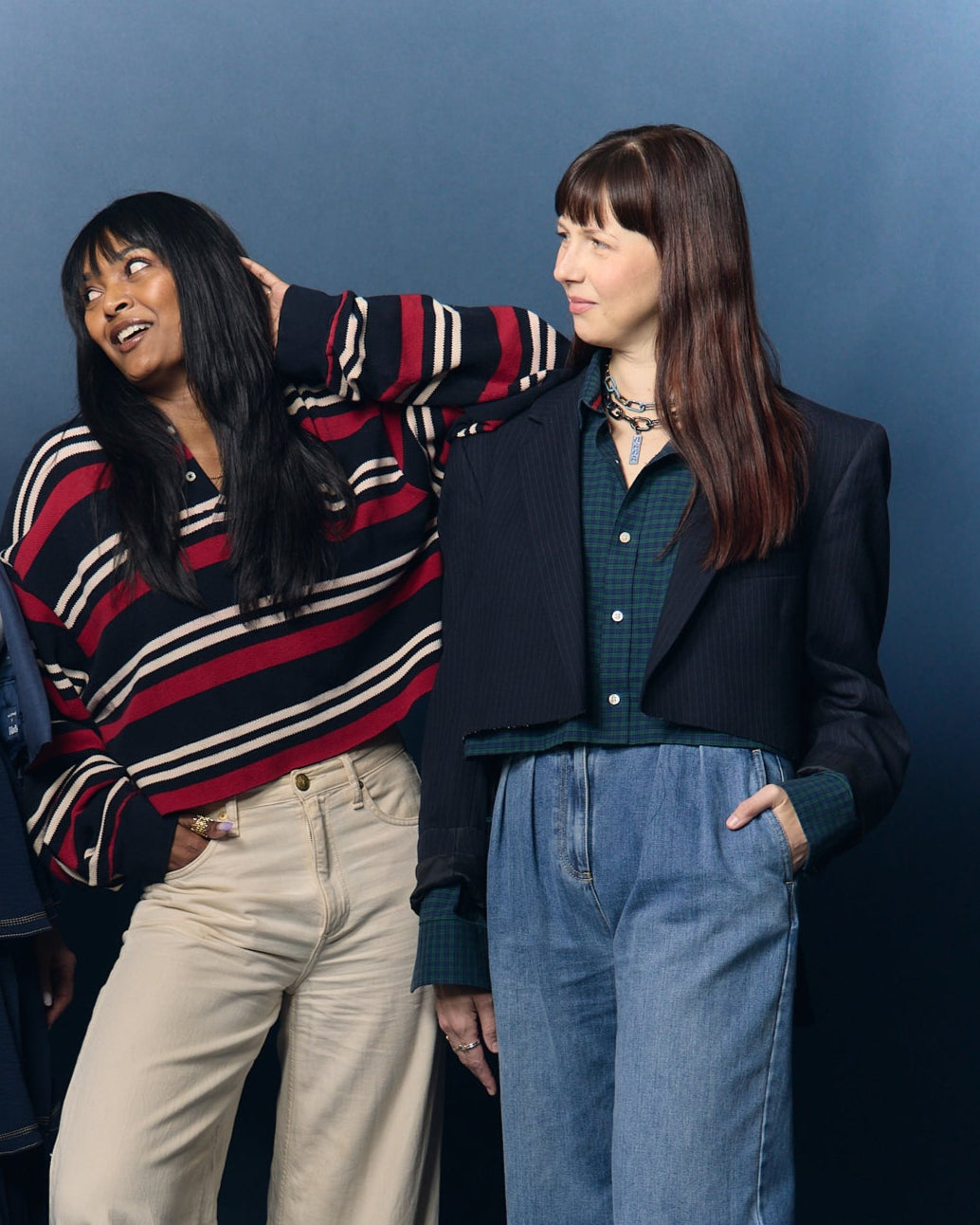 Navy Pin Stripe Von Blazer