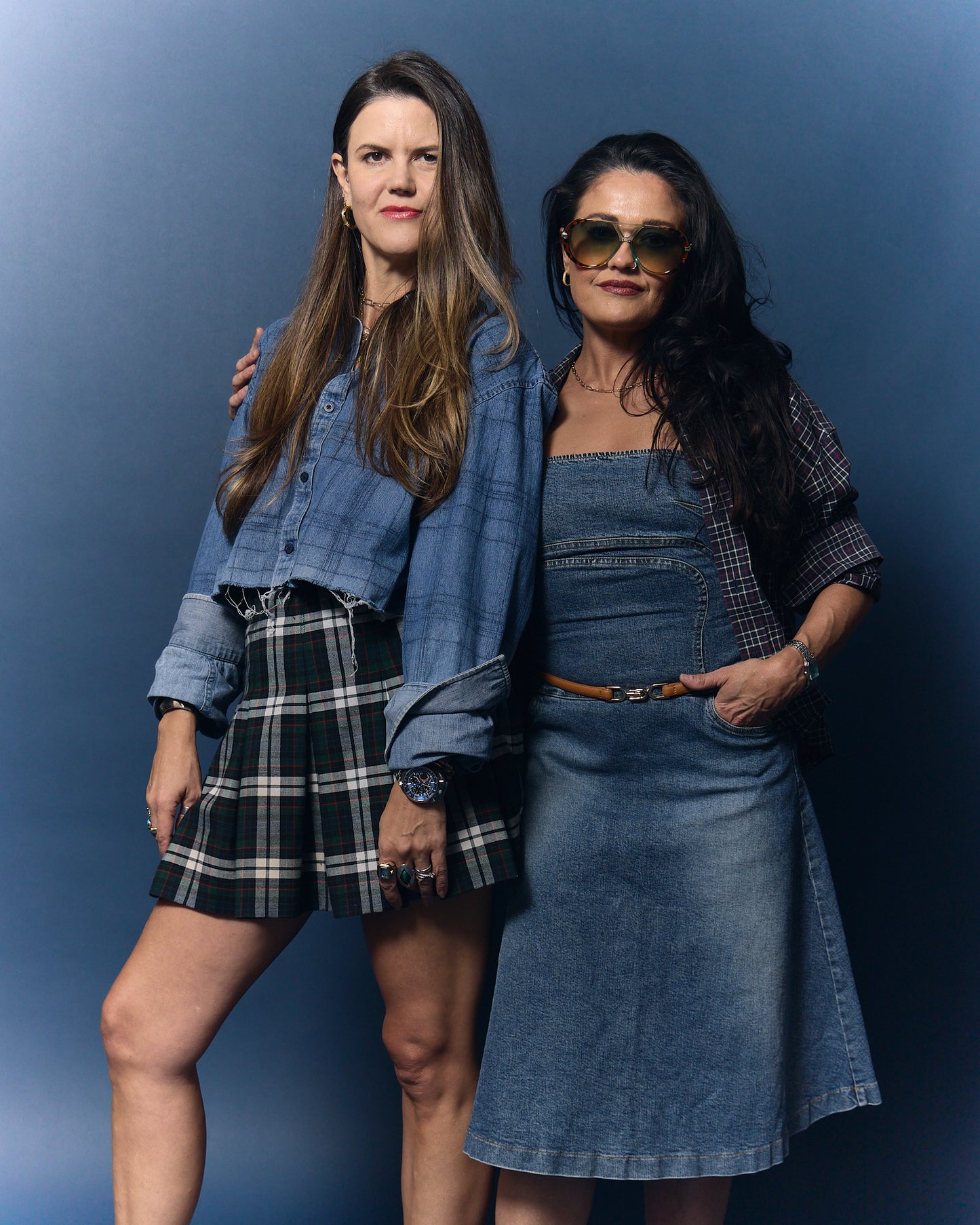 Red White and Blue Plaid Harlow