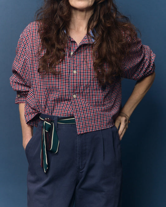Red and Blue Box Plaid Harlow
