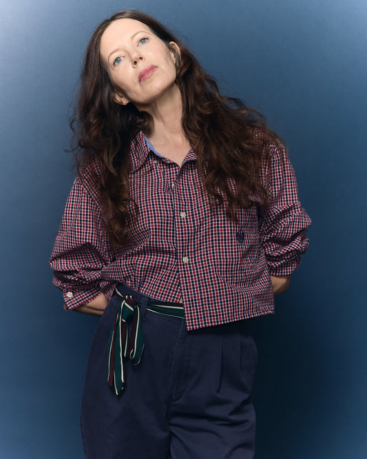 Red and Blue Box Plaid Harlow