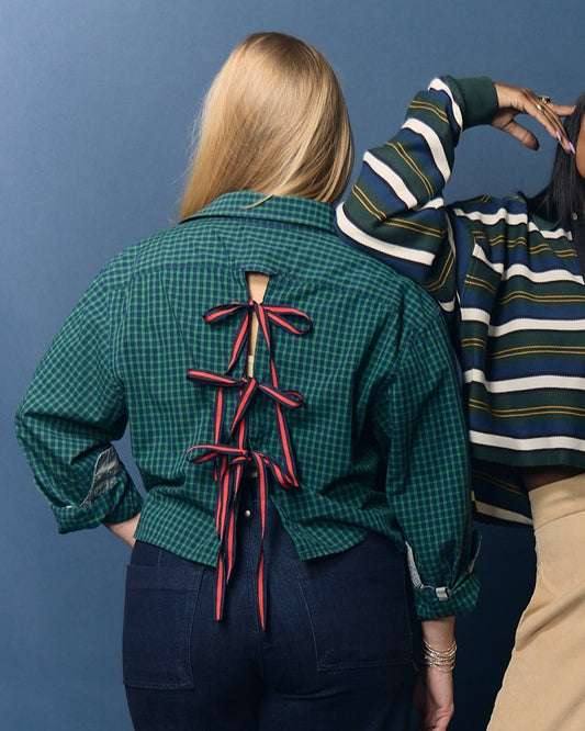 Green and Blue Plaid Harlow